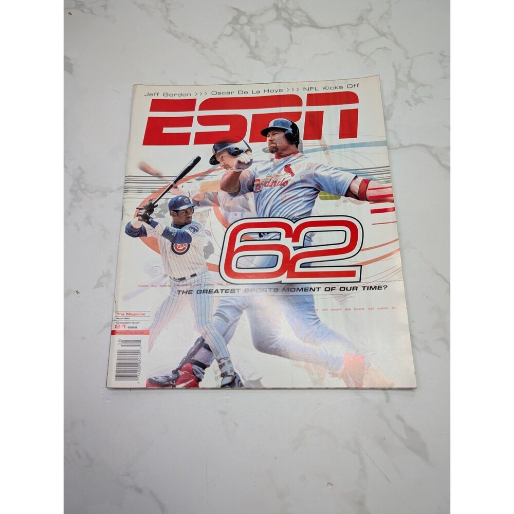 ESPN The Magazine September 21 1998 Mark McGwire Sammy Sosa Home Run 62